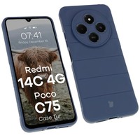HandyhüLle FüR Xiaomi Redmi 14C 4G/POCO C75 Bizon Silikon Case Cover Dunkelblau