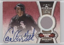 2012 Topps Five Star Relics Rainbow 12/25 Carlton Fisk #FSAR-CF Auto HOF n8a