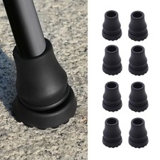 4Pcs Anti Slip Cane Tips 3/4 Inch Heavy Duty Rubber Cane Tips TPR Replacement