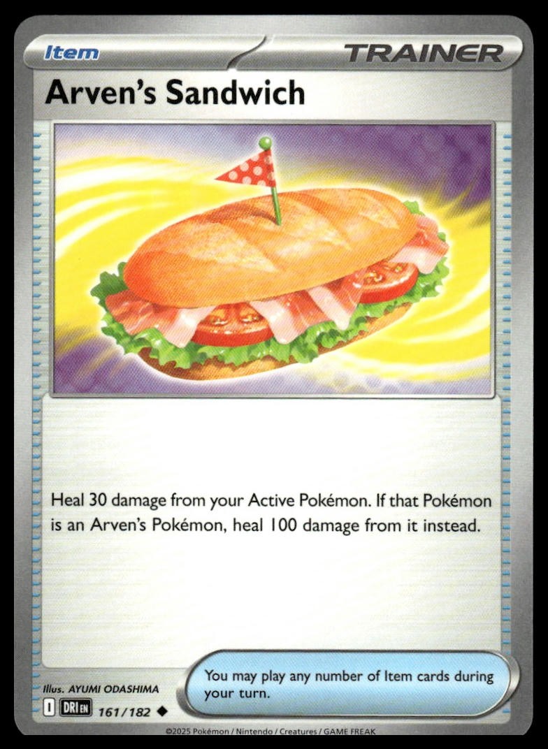 Arven's Sandwich 161/182 SV10: Destined Rivals Pokemon