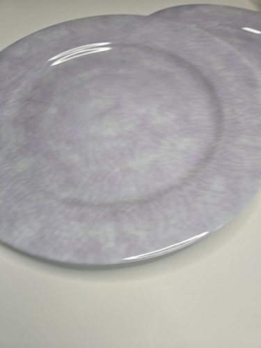 Set Of 4 Melamine 10" Plate Set Purple Crackled Finish Melamine Dinner Ware -10" - Picture 5 of 12
