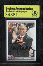 BAS 2004-05 Topps Total Larry Brown #375 Authentic Auto ow6