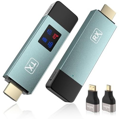BRAIDOL WIRELESS HDMI TRANSMITTER AND RECEIVER WIRELESS HD EXTENDER - GRAY
