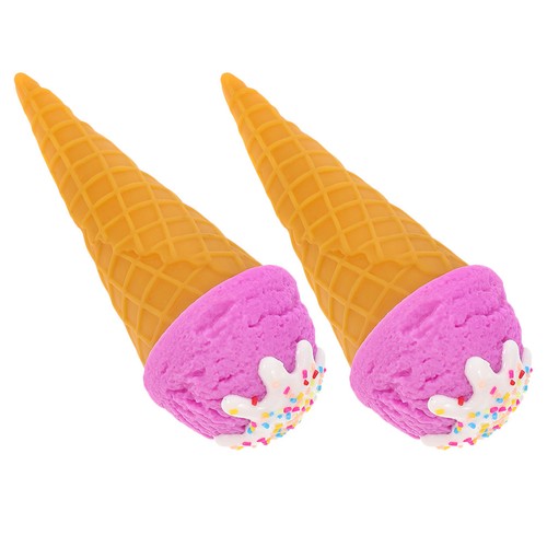 2Pcs PVC Ice Cream Display Props Assorted Color for Ice Cream Shop Window Decor - Afbeelding 12 van 12