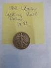 1941 Silver Philadelphia 50C Walking Liberty Half Dollar