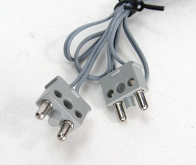RARE Vtg Lego Technic Part 2 Prong Electric Wire Cable 12V / 4.5V 766C96 X466C96