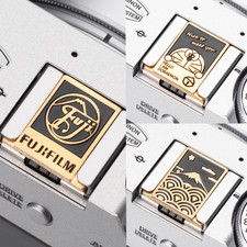 For Canon Sony Nikon Fuji and other Brass Hot Shoe Cover Shutter Button