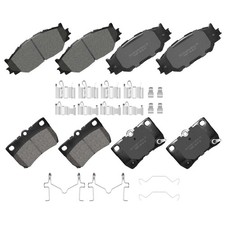 Ceramic Brake Pads Front Rear with Hardware Fit IS250 2006-2013