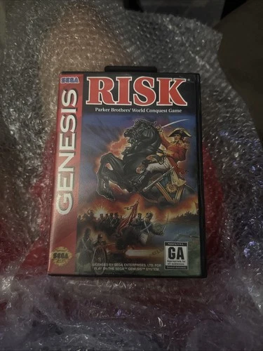 Risk (Sega Genesis, 1994) Authentic Game Cartridge, CIB Complete
