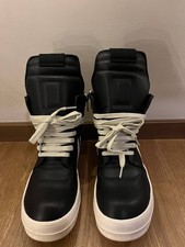 Size 10 - Rick Owens Geobasket Black Milk