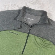 Mammut Klamath Polartec 1/4 Zip Shirt Women’s M  Polyester Wool Blend Green