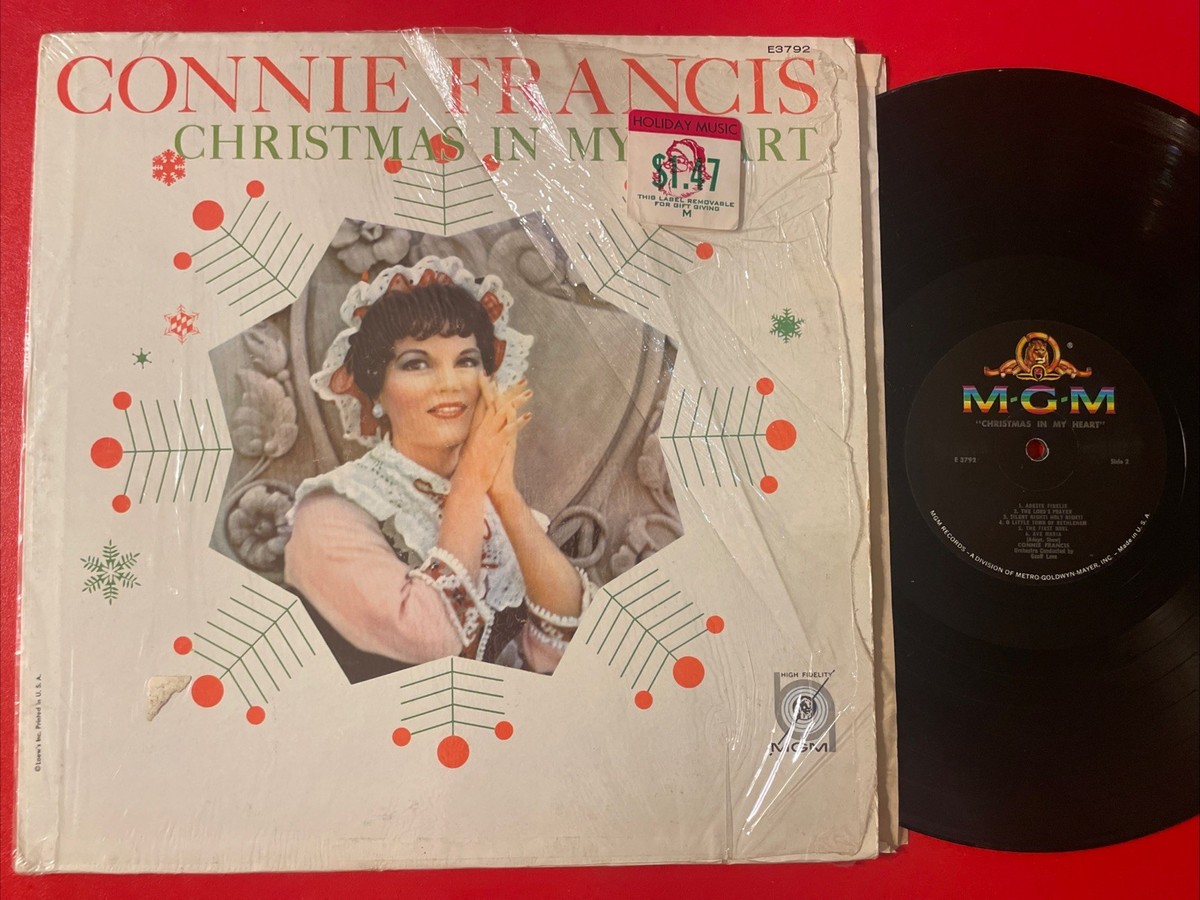 Christmas in My Heart コニー・フランシスレコード Connie Francis Christmas In My Heart LP MGM Mono 1st Press