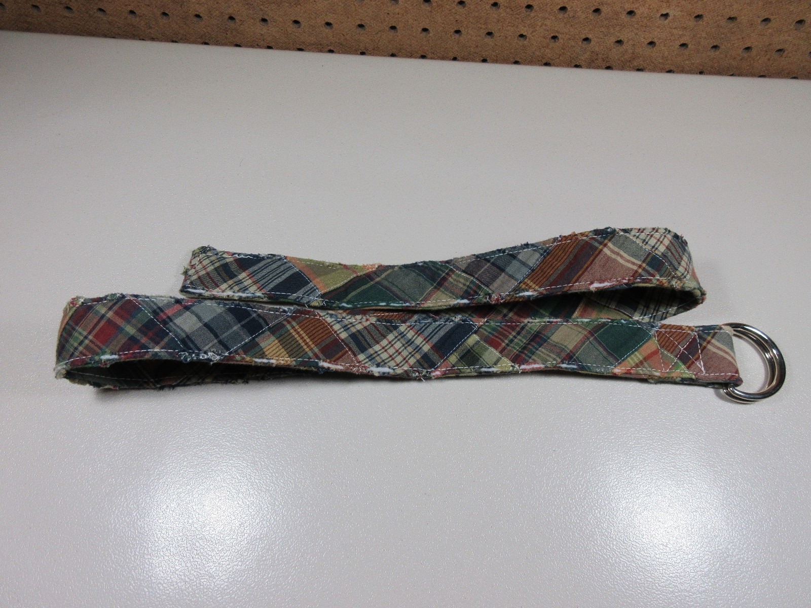 JCREW womens colorful patchwork plaid distressed … - image 1