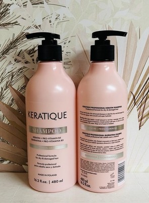 2-Pack Keratique ~ Shampoo with Keratin & Pro-Vitamin B5 16.2 fl