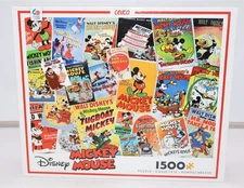 DISNEY'S Mickey Mouse Posters Ceaco 1500 Piece Jigsaw Puzzle - NEW - 
