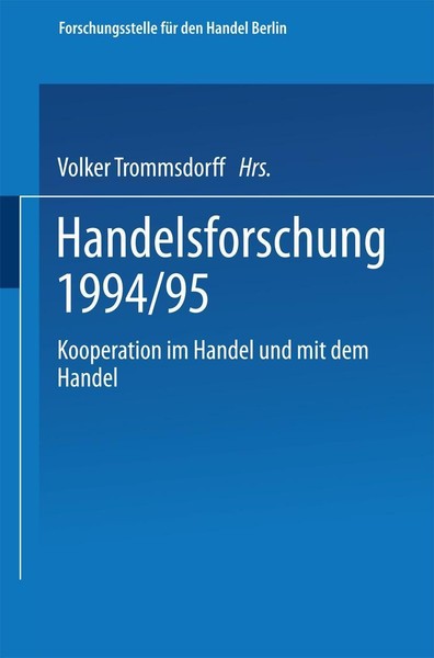 Kooperation Im Handel Und Mit Dem Handel Forschungsstelle Fur Den Handel & It-image