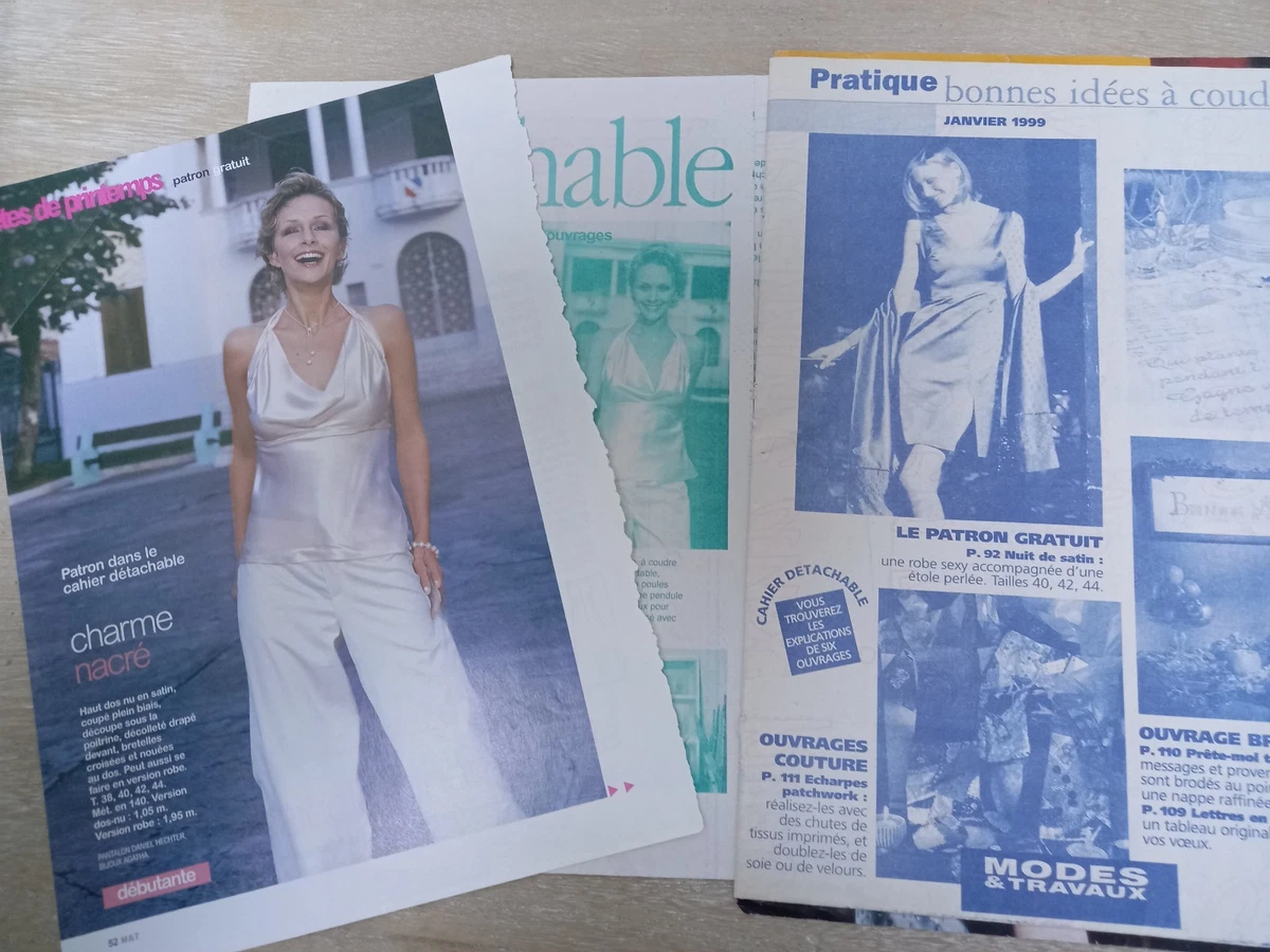 Lot De 15 Patrons De Poupée Originaux – Modes Et Travaux – 1969 – France – Rare