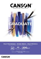 Canson Studienblock Graduate Mixed Media Weiß Din A5 20 Blatt