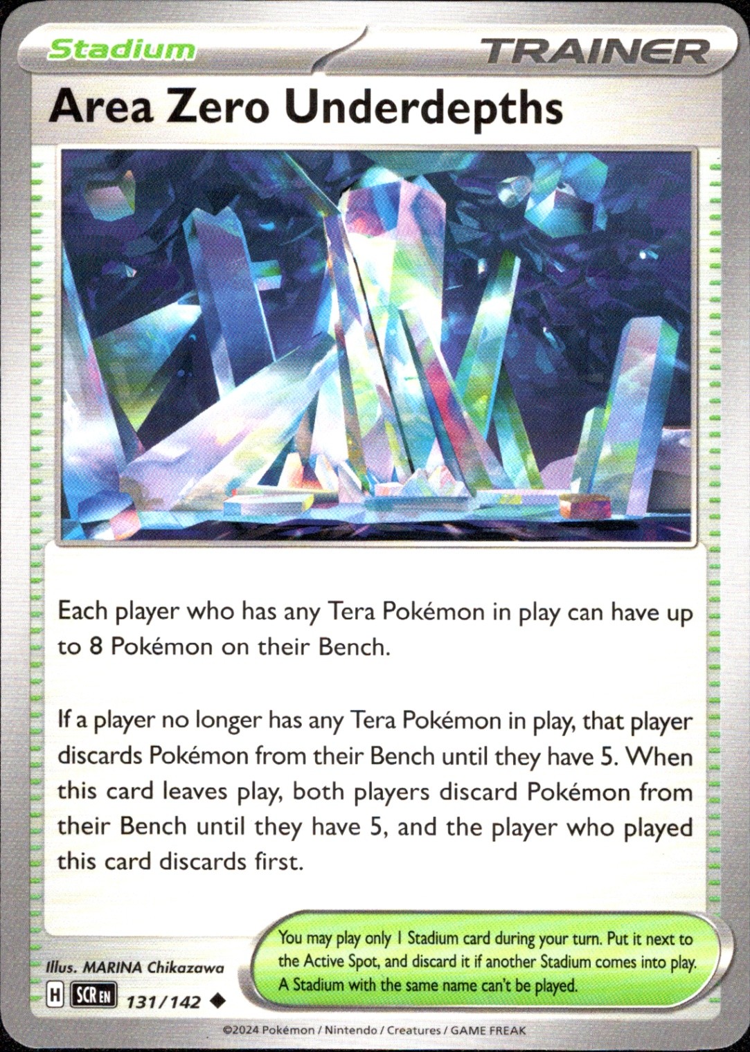 Area Zero Underdepths - Uncommon SV07: Stellar Crown 131/142 NM