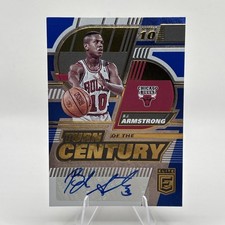 2022-23 Donruss Elite Turn of the Century B.J. Armstrong Blue  Autograph /25