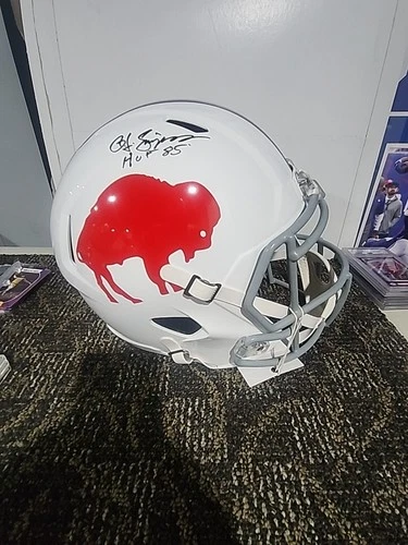 OJ Simpson Signed Buffalo Bills Throwback Replica Helmet JSA COA