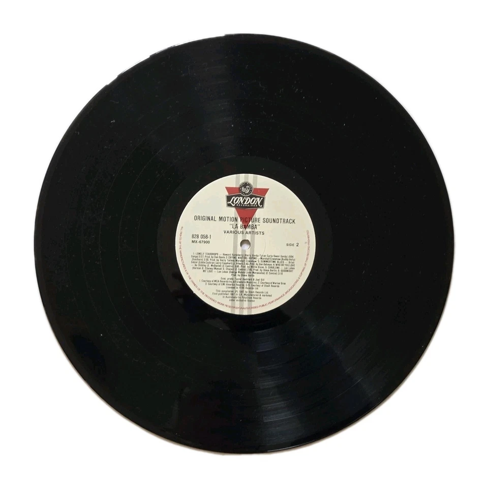 "LA BAMBA" AUSSIE 1987 12Tk SOUNDTRACK LP [LOS LOBOS Brian Setzer BO DIDDLEY] - Image 4 of 4