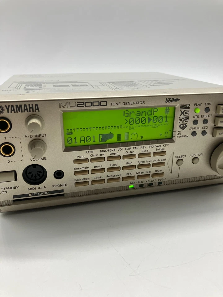 YAMAHA MU2000 Tone Generator XG Sound Module w/Adapter + CD ROM Working HY31106 - Image 2 of 4