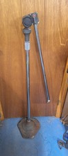 Vintage Atlas Sound Adjustable Mic Microphone Stand Triangle Cast Base Boom Arm