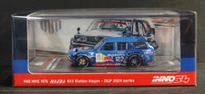 INNO64 - BLUE - MAD MIKE 1976 MAZDA RX3 STATION WAGON - D1GP 2024 SERIES