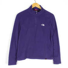THE NORTH FACE POLARTEC Women Jumper Size M Fleece Polyester Purple me7433