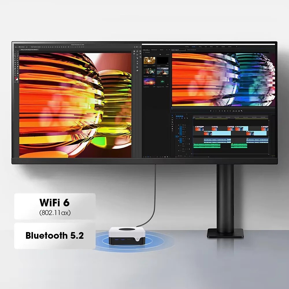 CHUWI LarkBox X Mini PC Intel N100 12GB 512GB SSD Win11 WiFi6 HDMI