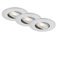 Led Einbauleuchten Dimmbar Schwenkbar 3Er Set 5W Silber Kunststoff IP23 Briloner