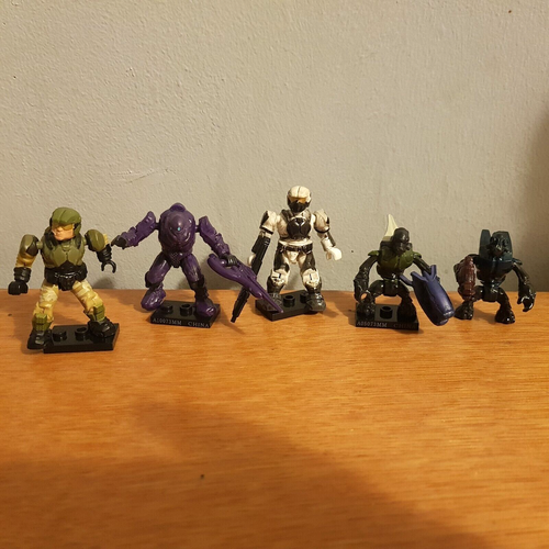 5 figurines Mega Bloks Halo - Bon état