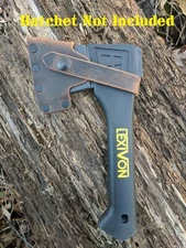 Lexivon V9 Camping Hatchet Buffalo Leather Sheath Mask (Axe NOT Included)