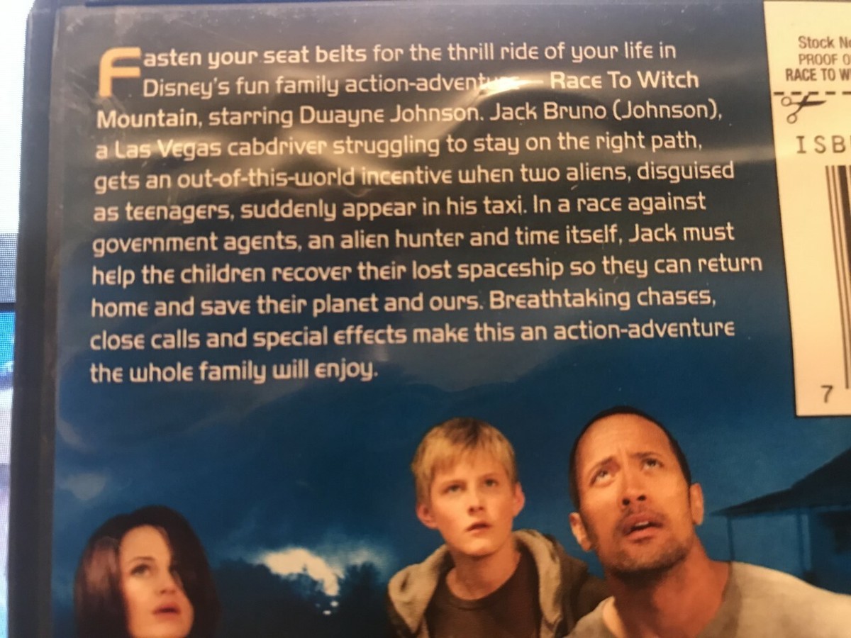 Race To Witch Mountain DVD - Dwayne Johnson - Walt Disney Film DVD