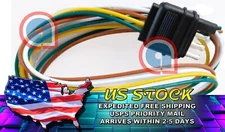 4 Way Flat 4Pin 2feet/24 inch Trailer Light Male Plug Wire Harness/Connector