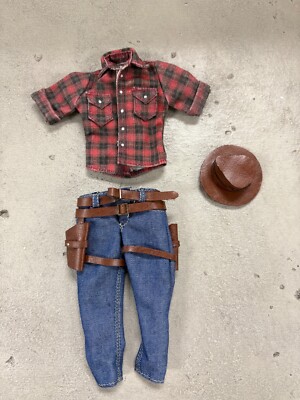 PB-WOLCOW-SET: 1/12 Cowboy outfit set for 6'' muscular body figure