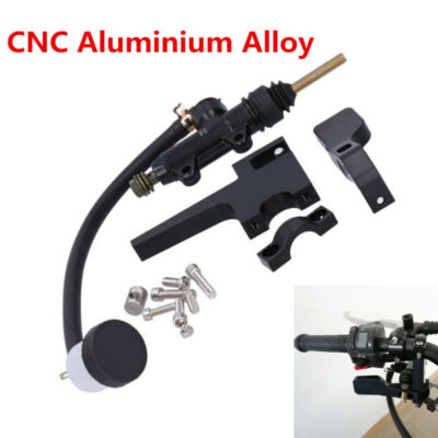 22mm Motorcycle Clutch Thumb Brake Lever Rear Master Pump Cylinder Handle Kit