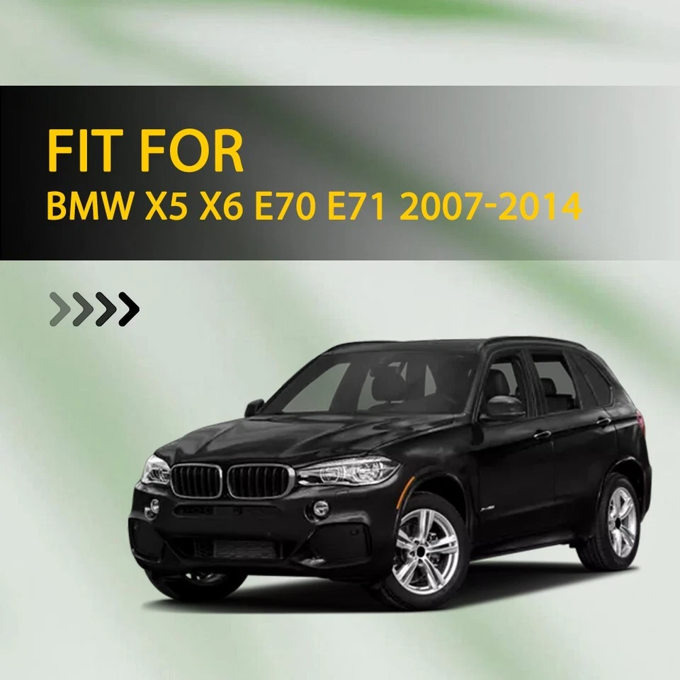 Kit de cubierta de persiana enrollable portavasos consola delantera para BMW X5 X6 E70 E71 2007-14 2x Foto 3 de 4