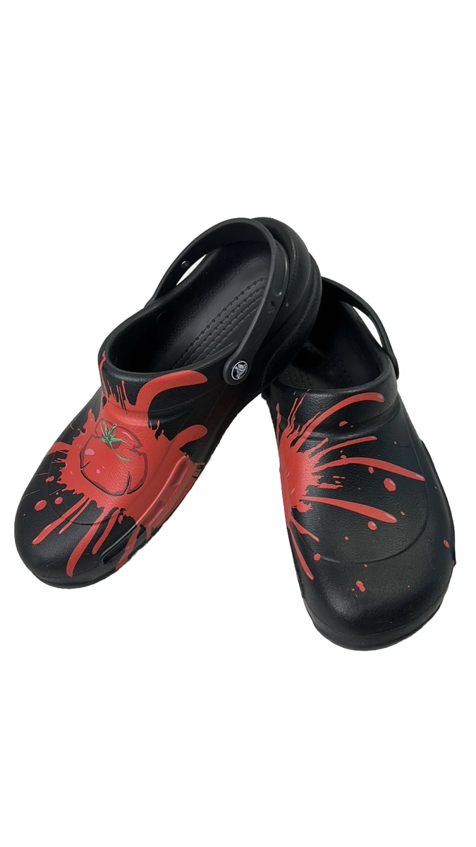 Crocs cheap black red