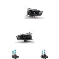 Halogen Scheinwerfer Set HB3 FüR Mitsubishi Outlander II Inklusive Lampen