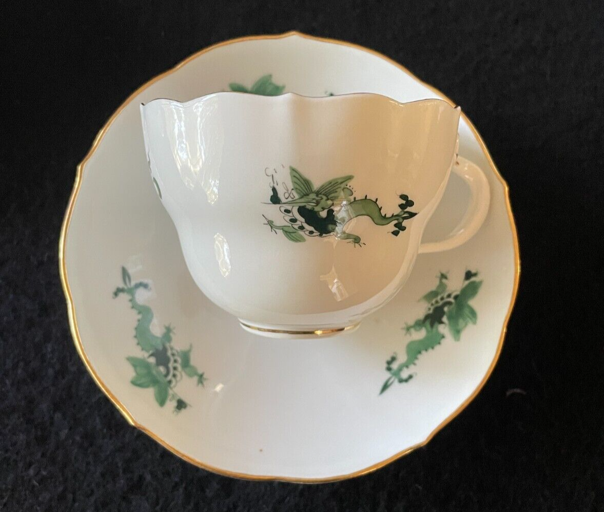 Meissen Green Dragon Set of 15 Cups and Saucers | eBay Meissen Green Dragon Set of 15 Cups and Saucers | eBay
