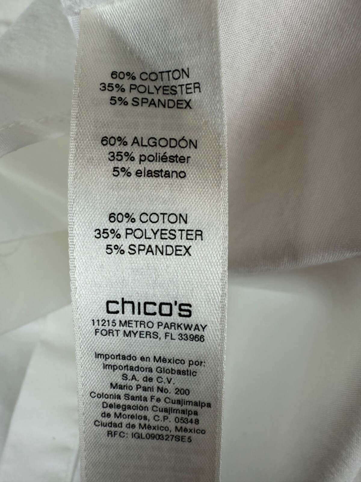 Chico's White Hidden Button Cutout Back Collared … - image 8