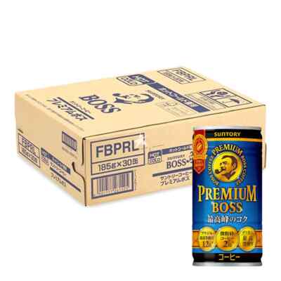 Suntory Premium BOSS Japanese Instant Coffee Drinks 185g (4 or 30