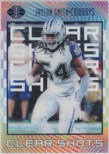 2019 Panini Illusions Clear Shots Blue #CS-JL Jaylon Smith Cowboys 114/299