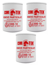  3 Pack Cim-Tek Fuel Filter 10 micron 70010/300-10