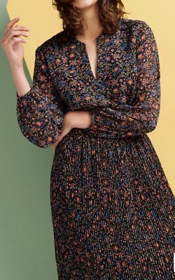 Red Herring Ditsy Floral Print Midi Dress Size  18