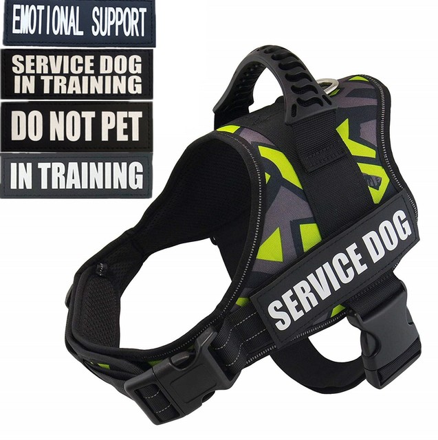 ESA Dog Harness No Pull Emotional Support Therapy Pet Service Vest Size