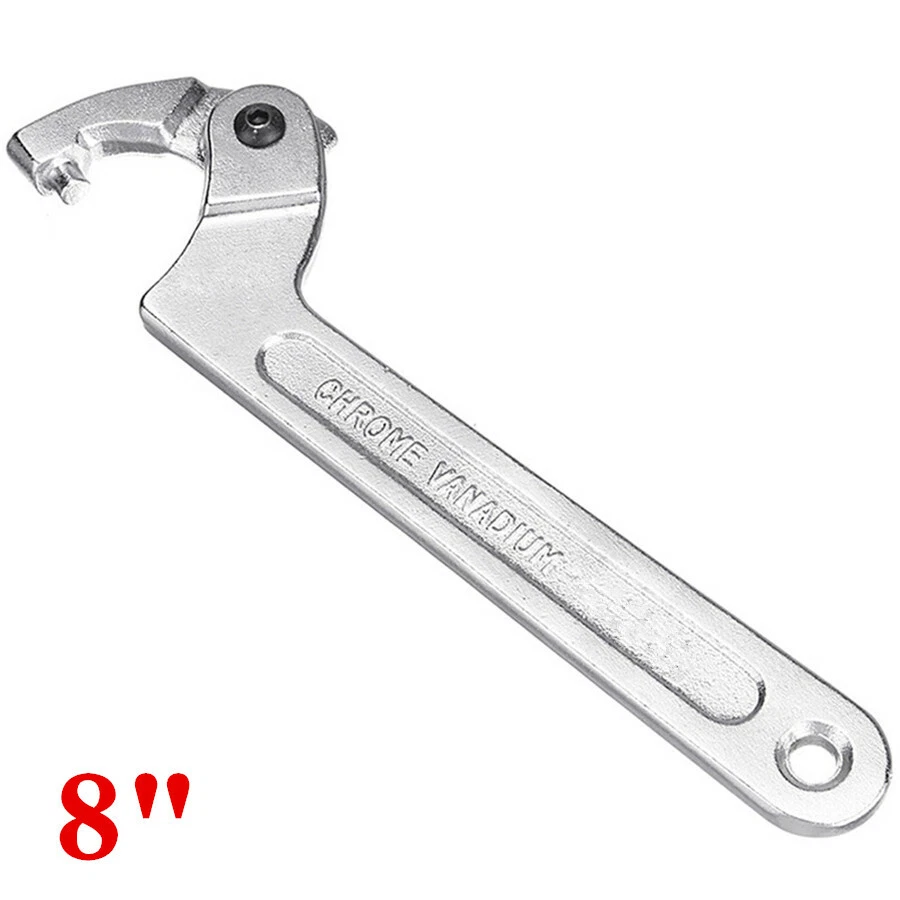 Herramienta ATV Amortiguador Abrazadera C Llave Gancho Llave Ajustable 8 pulgadas Foto 3 de 4