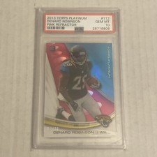 2013 Topps Platinum Denard Robinson Rookie Pink Refractor #3/10   PSA 10   Pop 1